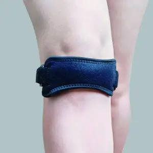 무릎 보호대 운동용 스트랩 관절 실리콘 무릎 보호대 헬스 테두리 충격 용품 버클 안전 고정 튼튼