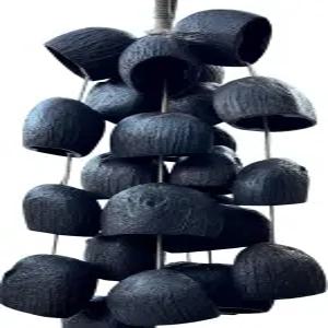 24개의 천연 식염수 너트쉘 사운드 힐링 악기로 구성된 시드 쉘 셰이커 432Hz 흐르는 물에 가장 가까운