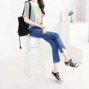 실외 JA228385 캔버스 슬리퍼 빈티지 블로퍼 실내슬리퍼 실외슬