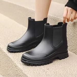 베이직 VG746974 패션 미들 어반룩 앵클 레인부츠