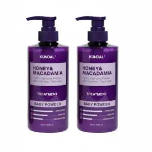 쿤달 허니 앤 마카다미아 단백질 트리트먼트 베이비파우더향 500ml 2개