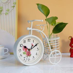 화분 자전거 수경재배 탁상시계 1426 저소음 앤틱 소품 엔틱 유리 거실