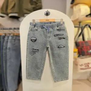 [지프키즈] 지프키즈 레터링와펜 배기데님 KP3DPU736 인디고