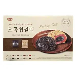 Dorly 오곡 찹쌀모찌 40개입 대용량 / 찹쌀떡 간식 선물용 건강한 아침대용