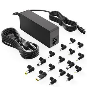 KAQIAR 90W 범용 AC 어댑터 노트북 충전기 델 HP 에이서 에이수스 레노버 IBM 도시바 삼성 소니 후지쯔 게이트웨이 울트라북 크롬북 전원 코드 16가지 팁 포함