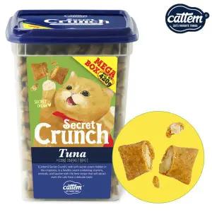 캣템 시크릿크런치 참치 420g 고양이 이빨과자 치석제거 대용량 스낵