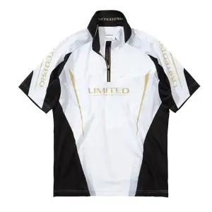 시마노 SH-125Y 리미티드 프로 하프 집업 반팔 셔츠 화이트 슬리브 여름 낚시