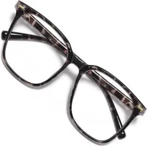 MACJERO 오버사이즈 스퀘어 블루 라이트 차단 안경 피로 방지 컴퓨터 모니터 안경으로 눈의 피로를