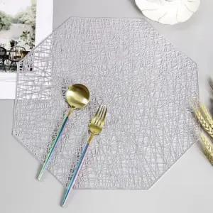 테이블데코 팔각 식탁매트 2p세트(실버) 테이블매트