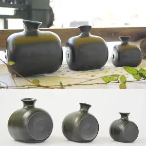 똥장군 옹기화초병 대 인테리어화병 장식 꽃병 전통 소품 도자기