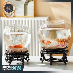 투명 라운드 관상어 탱크 휴대용 금붕어 작은 물고기 그릇 애완 동물 플라스틱 경량 책상 수족관 홈 장식