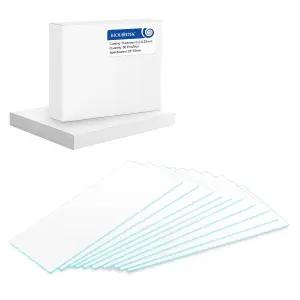 TLC 플레이트 25mm x 75mm 유리 지지대 실리카 젤 실험실 학교 과학용 얇은 층 크로마토그래피 80 / 상자