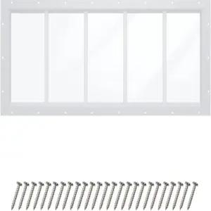 창고용 AIRGBW 트랜섬 창 플레이하우스용 고정 강화 차고 새로운 외부 건설 창(10 x29 1PCS)