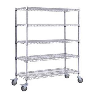 대형 이동식 메탈랙 6단 바퀴o 182x35 와이어 진열 물류센터 창고 선반 정리 높이1 8m
