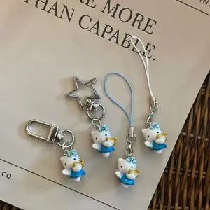 [골드스마일]오르골 키링 캣 고양이 폰줄 행운 소품샵