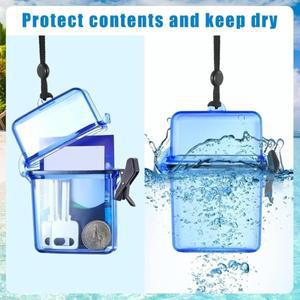 1PC 3 인치 방수 보관 상자 포토 카드 홀더 로프 케이스 야외 사각형 방진