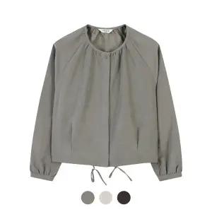 [폴햄] 여성 스웨이드 개더 블라우스_PHF3WC2025