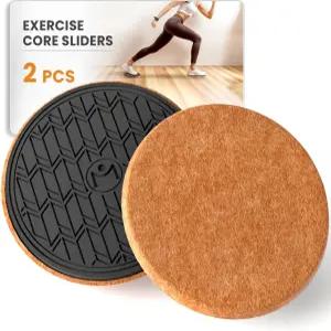 운동용 MUYOS 슬라이더 바닥 하드우드 바닥용 슬라이딩 디스크 - 코어 및 근력 운동 보호 홈 헬스장
