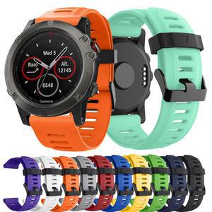 Garmin Fenix 3 3 HR 5X 6X 7X 손목 밴드 Smartwatch 액세서리 소프트 스트랩 도구가있는 시계 실리콘 팔찌