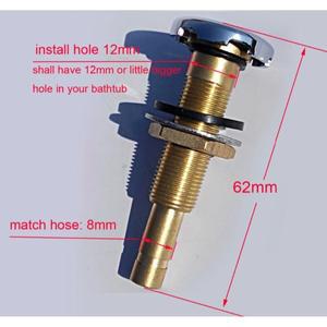 욕조 에어 제트 크롬 도금 온수 송풍기 spa 황동 버블 nalzzle A0-27