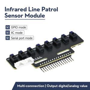 고정밀 전자 적외선 라인 GPS 센서 모듈 DIY 로봇 키트용 자동 소프트 지지대 8 채널 1 개