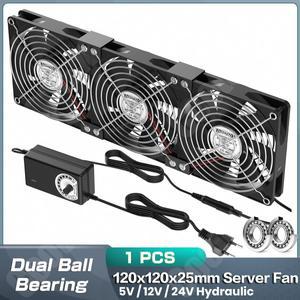 12cm 고속 DC 12V 110V 220V Btc 광산 기계 섀시 워크스테이션 캐비닛 라디에이터 120MM 폭력적인 서버 냉
