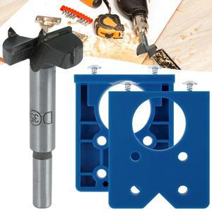 전문가용 힌지 지그 키트 35mm 비트 위치 지정 가이드 포함 간편하고 정확한 캐비닛 도어 설치용