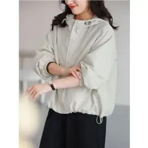 여사친 면 가을 캐주얼 바람막이 점퍼 잠바 트렌치코트 후드 슬림핏 야상 코트 BE3