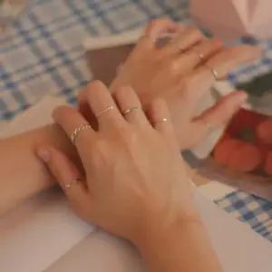 반지세트 사이즈 ver.6 20개 버전6 작은 패션반지 레이어드링 링반지 반지세트