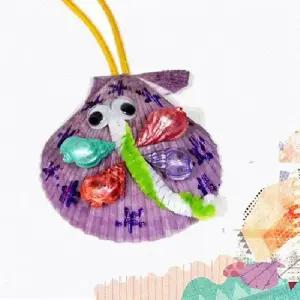 조개 목걸이-잠자리 가리비 만들기재료 설날 추석 명절