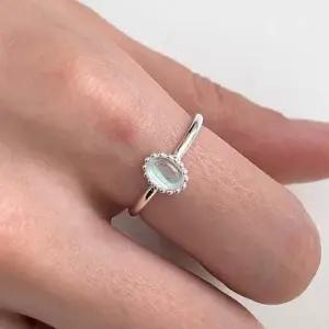 퓨어 오팔 실버925 반지 실버