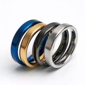 개성있는 링 기념일 4색 선물 모던 남성 레인보우 가 우정반지 패션반지 엣지있는 시크한