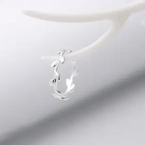 심플 AC1611 나무 실버 S925 올리브 반지 모던 내츄럴 나무반지 패션반지 내츄럴반지