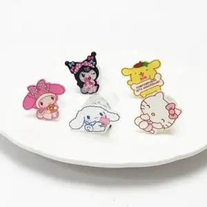 팬시 반지 5개세트 LED 아크릴 캐릭터 인기반지 아동반지 캐릭터 인기캐릭터