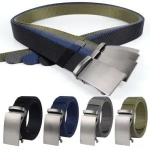 캐주얼 실버 남성 자동벨트 골프 청바지 작업복 혁대 청바지 캐주얼 벨트끈 학생 고급