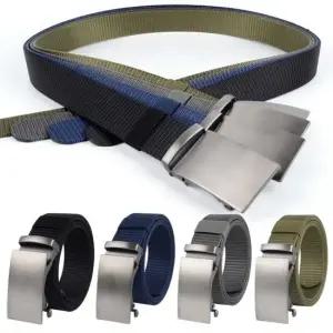 캐주얼 실버 남성 자동벨트 골프 청바지 작업복 혁대 청바지 캐주얼 벨트끈 학생 고급
