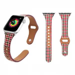 애플워치 호환 클래식 체크 스트랩 38-40-41mm레드