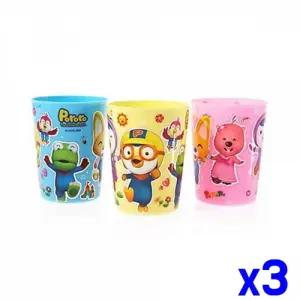 캐릭터 플라스틱컵 3P x3개 어린이컵 유아컵 키즈컵