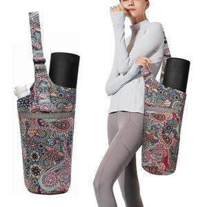 큰 사이즈 포켓과 지퍼 포켓을 가진 위한 IwIeIaIrI 요가 매트 가방, 요가, 어깨끈 조절 가능한 액세서리 선물 - 대부분의 운동 용품에 맞습니다