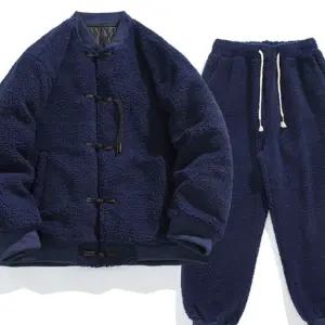 남자한복 빅사이즈 양털 생활 후리스 세트 계량 한복