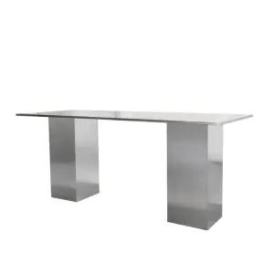 스텐 테이블 대형 스틸 탁자 카페 데크 조립형 호텔