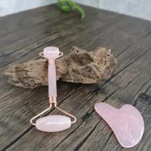 [셀러허브]페이스롤러 얼굴마사지 턱괄사 하트 괄사 세트 (S23701125)