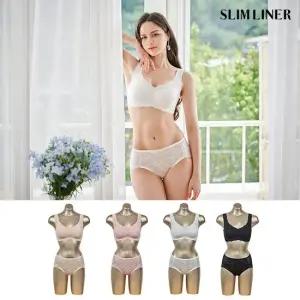 [신영와코루][신영와코루] 신영와코루 슬림라이너 레이스 프리컷 인견 브라팬티 4세트