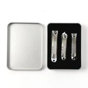 [셀러허브]레버컷 손톱깎이 절삭굿 손톱깍기 3종세트 NC03(실버) (S28398541)