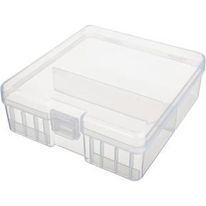 피엘렉트 100 x AA 배터리 보관 케이스 홀더 정리함 투명함