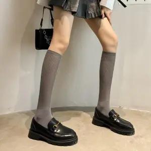 [셀러허브]시스루 골지 4컬러 니삭스 OSM-1006458 (S46255563)