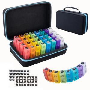 월간 약통 약 보관함 정리함 정리함 하루 3회 상자 비타민 알약 보관용 31칸 포함