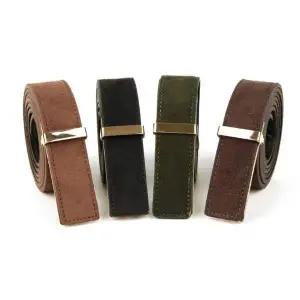 TBZ 국내생산 미니멀 세무 스웨이드 슬림벨트 남녀공용