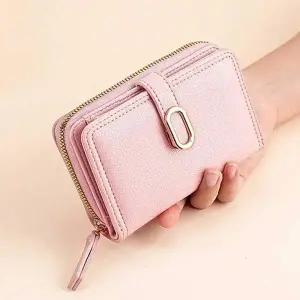 지갑 심플 수납 여성 지퍼 데일리 카드 반지갑