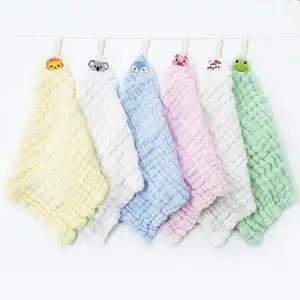 과일 동물 친구들 고리손수건 6종세트 M2051 유아수건 아기수건 유아손수건 양면고리수건